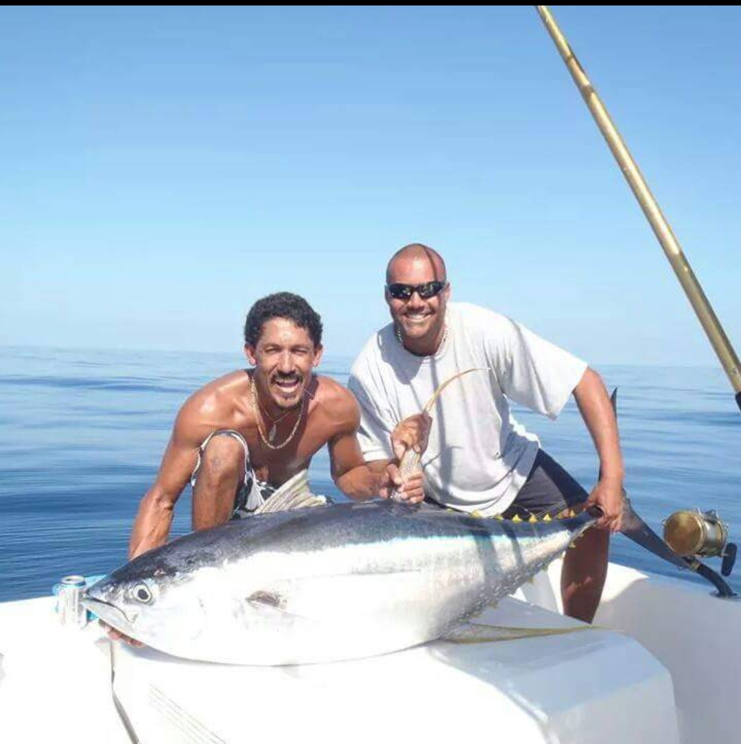 Yellowfin tuna caught on charter