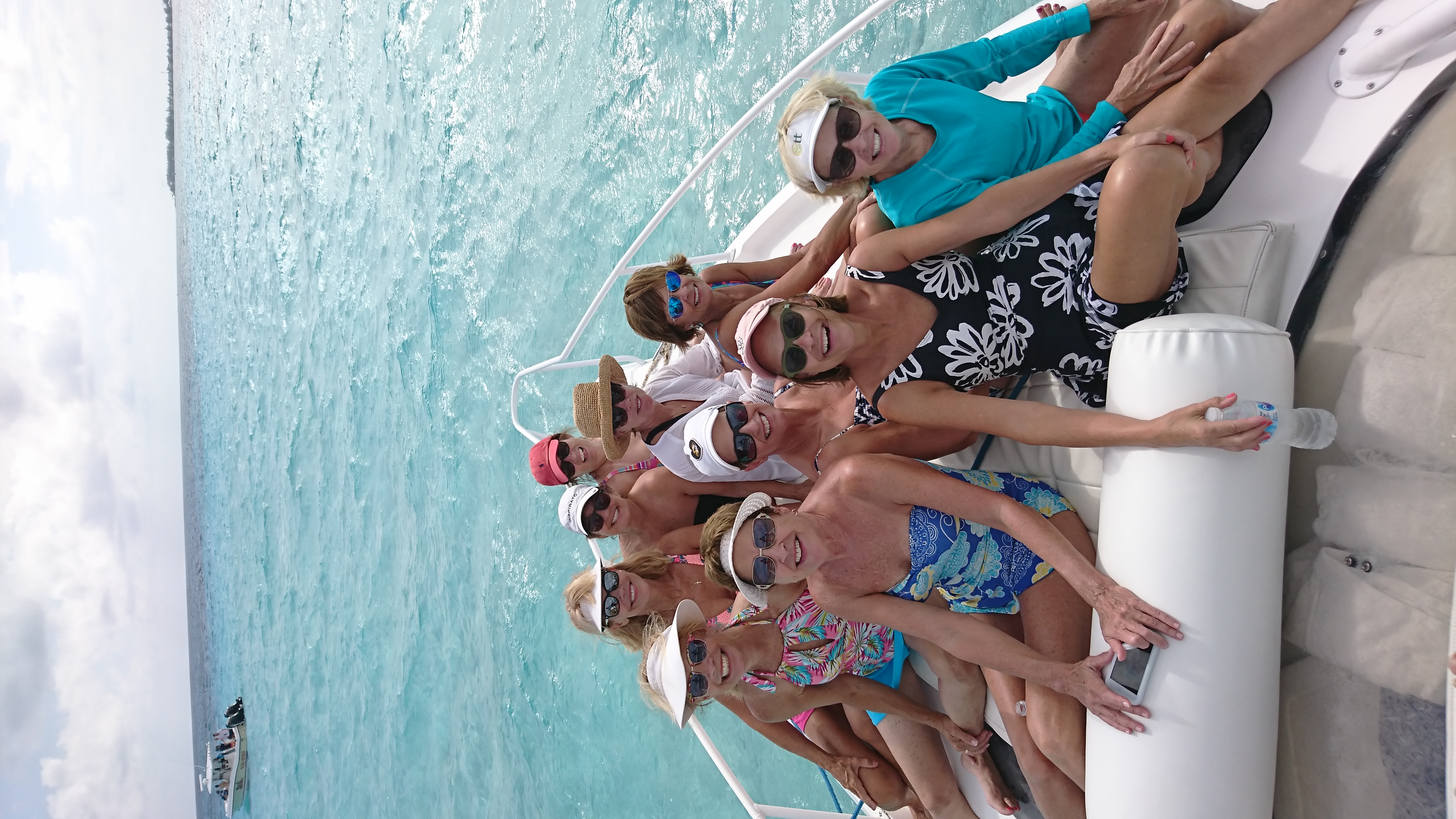Group at Stingray City with Captain Eric